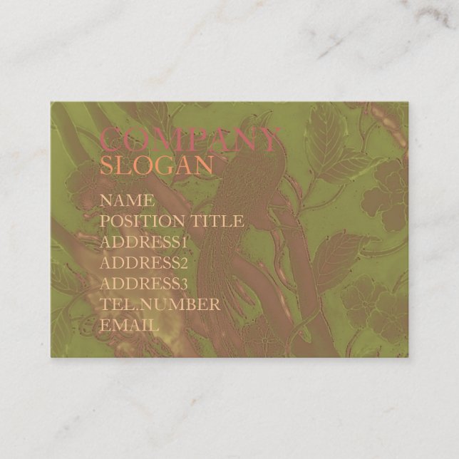 Glowbird Visitkort (Framsida)