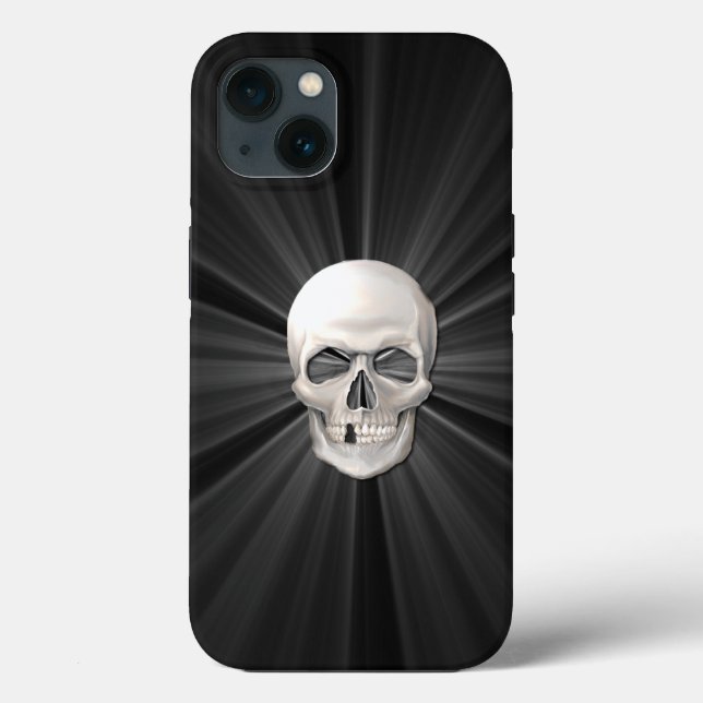 Glowing 3D Skull Fodral-Mate iphone case (Baksida)