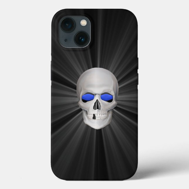 Glowing 3D Skull Fodral-Mate iphone case (Baksida)
