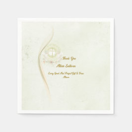 Glowing angels baptism paper napkins pappersservett