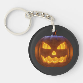 Glowing Arg Halloween Pumpkin Keychain