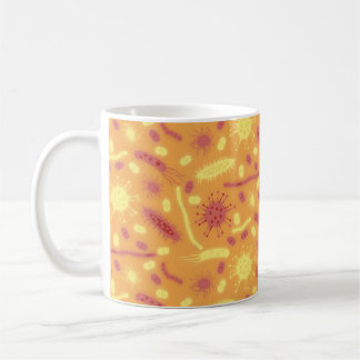 Glowing Bacteria Microorganism orange Kaffemugg