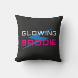 Glowing Baddie Neon Aesthetic Kudde