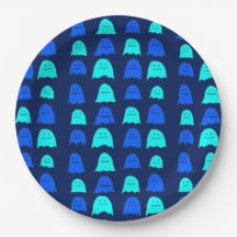 Glowing Blue Halloween Spöken