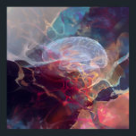 Glowing Brain Nebula Neural Energy Poster<br><div class="desc">A luminous human brain hovers inside a vibrant cosmic nebula, its delicate structure rendered translucent and glowing. Electric cyan, magenta, fiery orange, and golden neural pathways pulse like living light streams through deep indigo, turquoise, and lavender space. Fiery bursts, starry speckles, and ethereal veils surround the form, symbolizing boundless creativity,...</div>