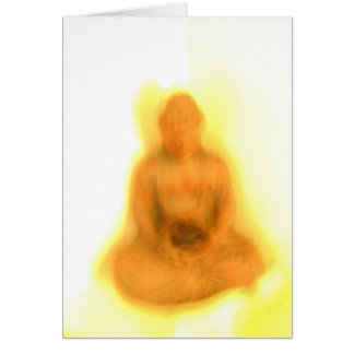 Glowing Buddha Hälsningskort