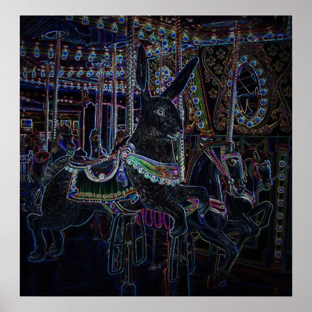 Glowing Bunny Poster (Framsidan)