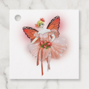 Glowing Butterfly Fairy Baby Shower Gåvor Etiketter