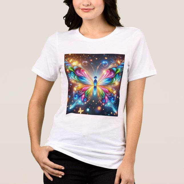 Glowing Butterfly T Shirt (Framsida)