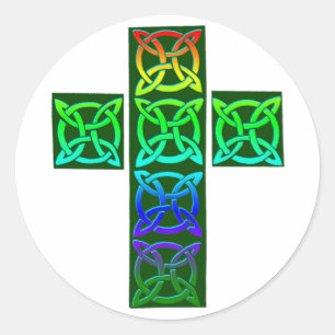 Glowing Celtic Kor Runt Klistermärke