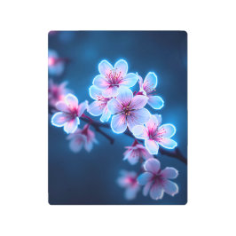 Glowing Cherry Blossom Metal Print