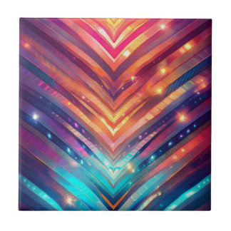 Glowing Chevron nummer två Kakelplatta
