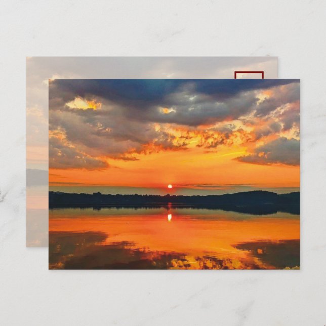 Glowing Clouds Vykort (Fram/baksida)