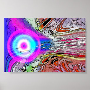 Glowing Comet Poster