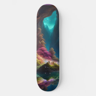 Glowing crystal Cave Mini Skateboard Bräda 18,5 Cm