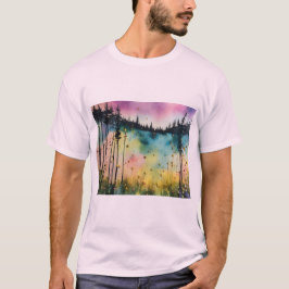 "Glowing Embers: Alcohol Bläck Fireflies Rosa Tee" T Shirt