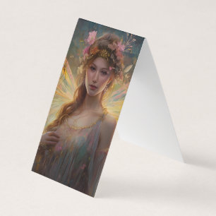Glowing Fairy Vingar Background Visitkort
