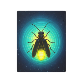Glowing Firefly Metal Print | Mystical Lightning