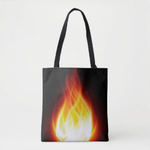 Glowing Flames Tote Tygkasse
