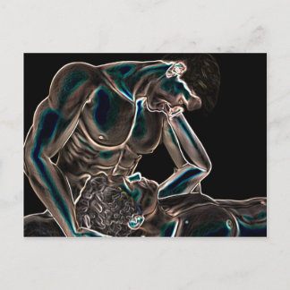 Glowing Gay Kärlek Vykort