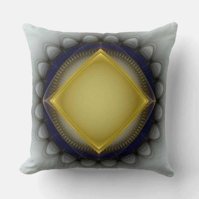 Glowing geometric ornament kudde (Framsida)
