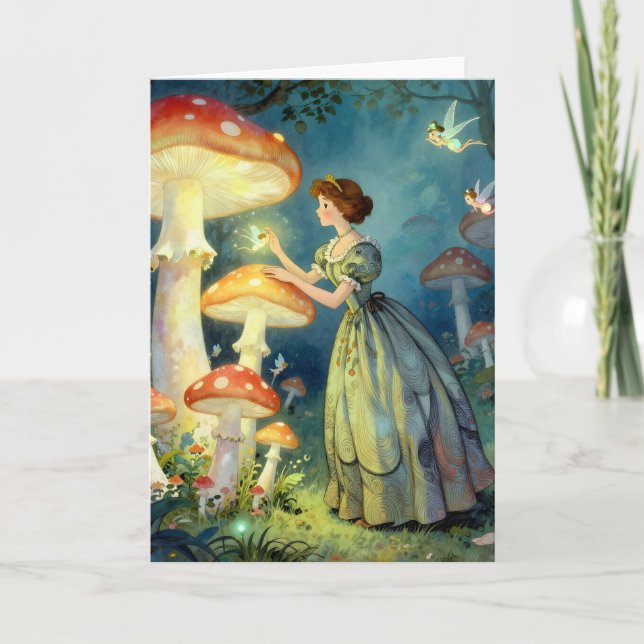 Glowing giant mushroom garden kort (Framsida)