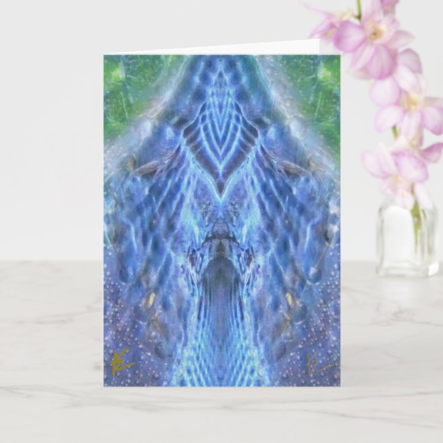Glowing Goddess Aura Light Esoteric Meditation Kort (Orkide)