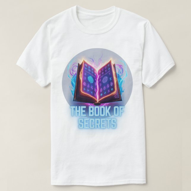 Glowing Grimoire - Lås upp hemligheter bok T Shirt (Design framsida)