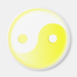 Glowing Gult Yin/Yang Symbol Magnet