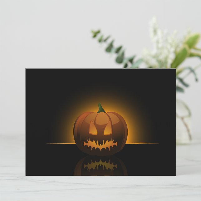 Glowing Halloween Pumpkin-inbjudningar Inbjudningar (Skapare uppladdad)
