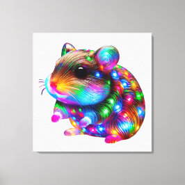Glowing Hamster Canvastryck