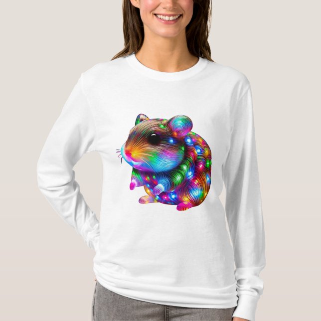 Glowing Hamster T Shirt (Framsida)
