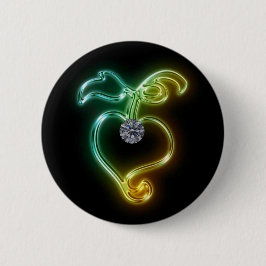 Glowing Heart och Diamond Knapp
