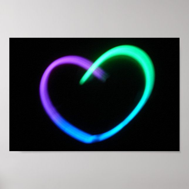 Glowing Heart Poster (Framsidan)