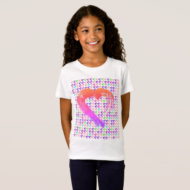 Glowing Hearts T-shirt (Hel framsida)