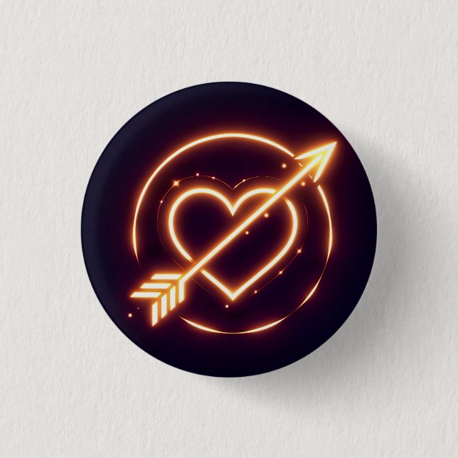 glowing image of a heart with cupid's arrow knapp (Framsida)
