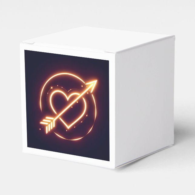 glowing image of a heart with cupid's arrow presentaskar (Framsidan Sidan)