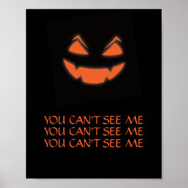 Glowing Jack o lantern Halloween-talokusdesign Poster