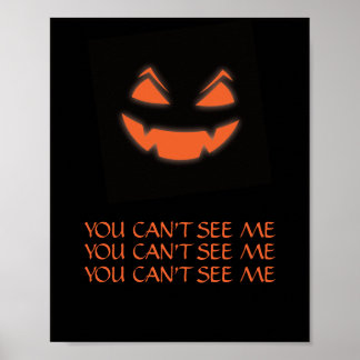 Glowing Jack o lantern Halloween-talokusdesign Poster