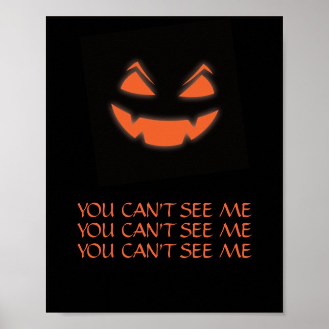Glowing Jack o lantern Halloween-talokusdesign Poster (Framsidan)