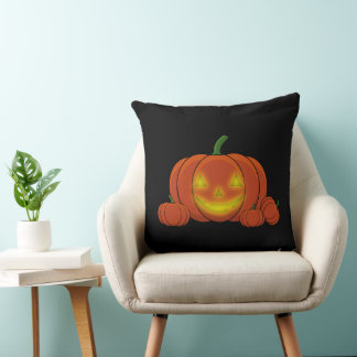 Glowing Jack-o'-Lantern Pumpkin Kudde