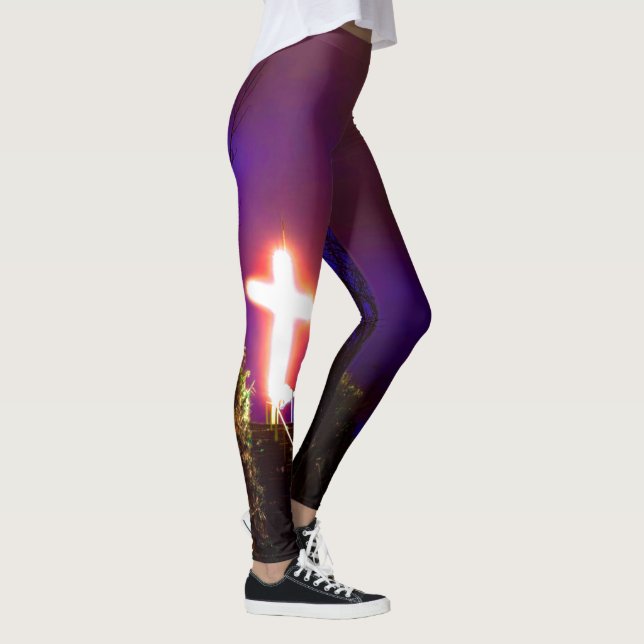 Glowing Kor vid Nattgud Kärlek Leggings (Höger)