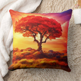 Glowing Livets träd Art Kudde