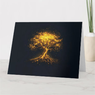 Glowing Livets träd - Mystical and Enchanting Kort