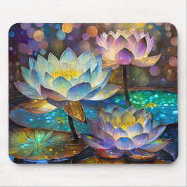 Glowing Lotus Flowers Trio Musmatta