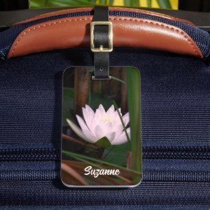 Glowing Lotus Vatten Lily Flower Personlig Bagagebricka