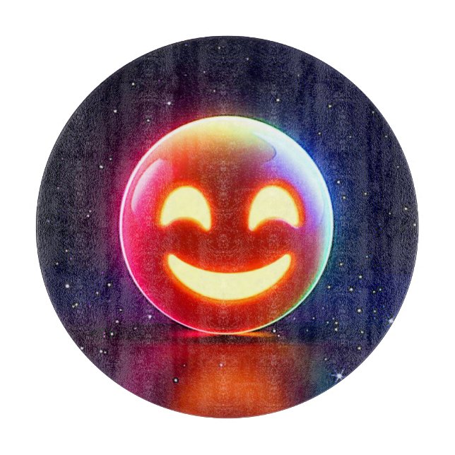 Glowing Lycklig Orb Emoji (Framsidan)