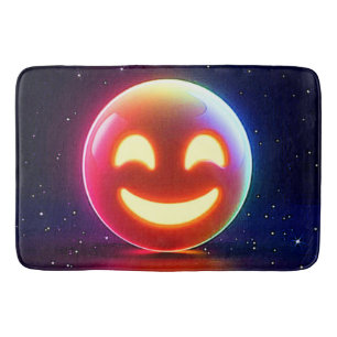 Glowing Lycklig Orb Emoji Badrumsmatta