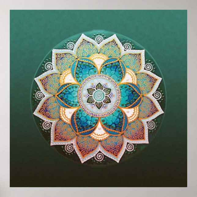 Glowing Mandala - Poster (Framsidan)