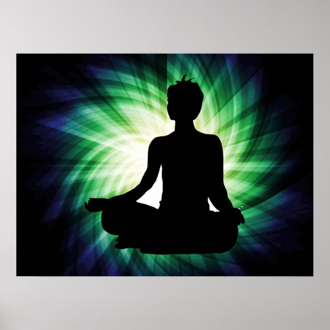 Glowing Meditation Ardha Poster (Framsidan)